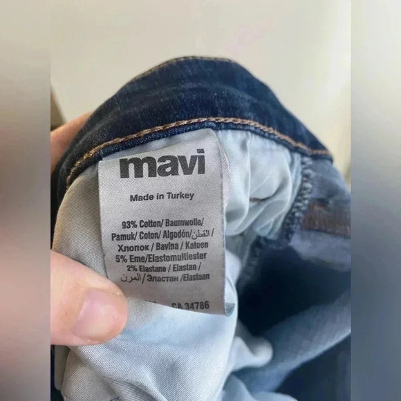 Mavi 34/32 Jake Slim Leg Skinny Jeans Medium Blue Wash Stretchy Men’s Pants - Picture 11 of 14